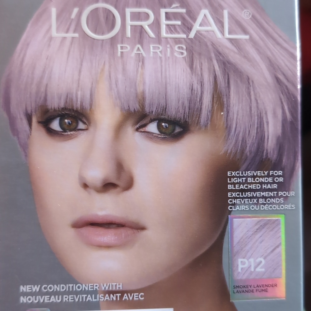 🔵 L'Oréal Feria Shimmering Hair Color - Smokey Lavender